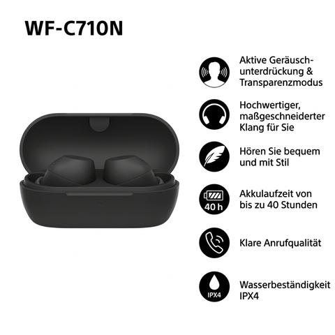 Kabellose Kopfhörer Sony Noise Cancelling WF-C710N