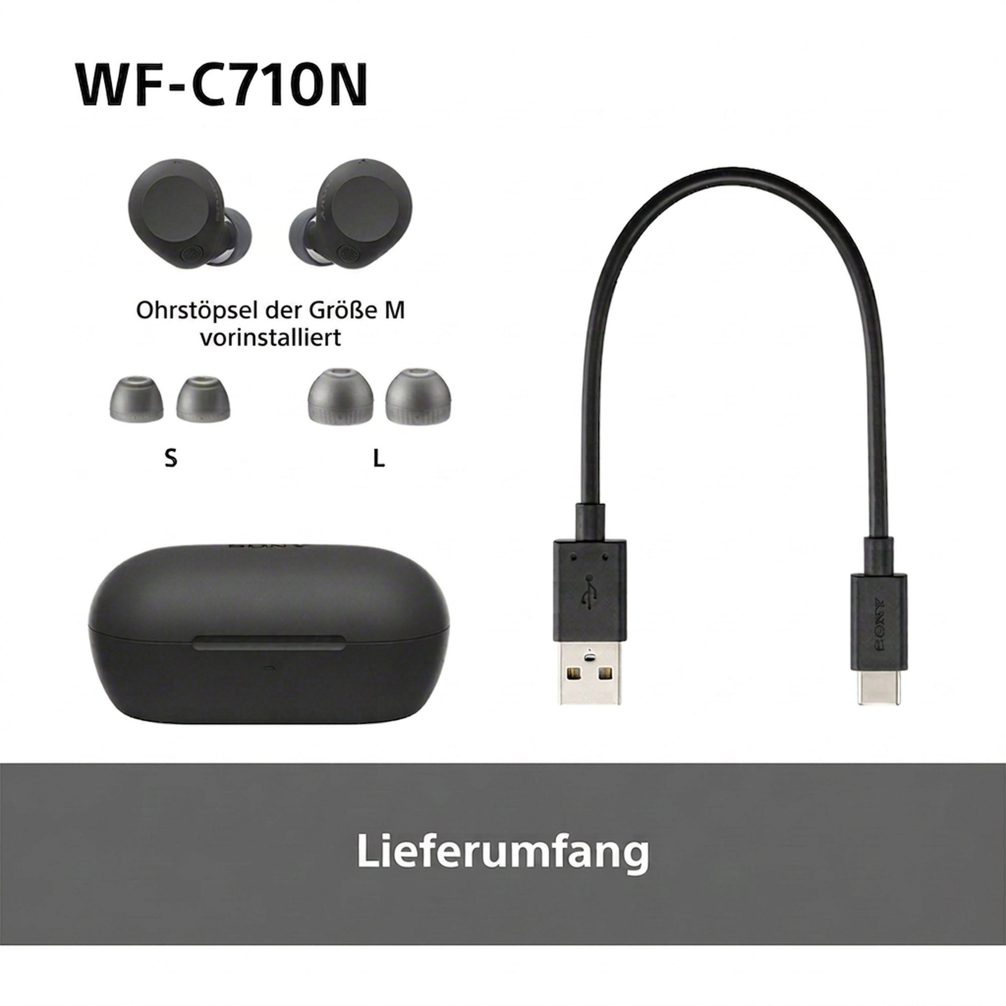 Kabellose Kopfhörer Sony Noise Cancelling WF-C710N