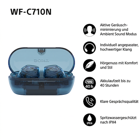 Kabellose Kopfhörer Sony Noise Cancelling WF-C710N