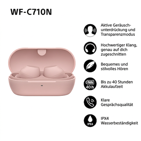 Kabellose Kopfhörer Sony Noise Cancelling WF-C710N