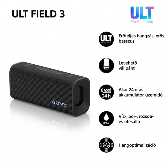 Sony ULT Field 3 Bluetooth-hangszóró Sony ULT Field 3 Bluetooth-hangszóró