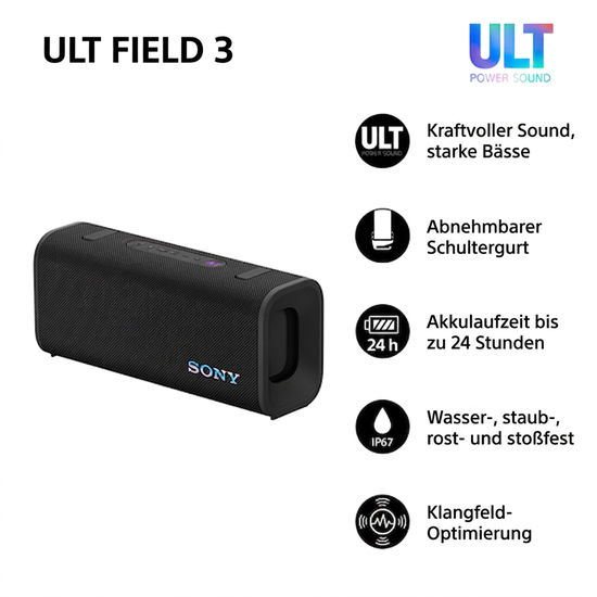 Bluetooth-Lautsprecher Sony ULT Field 3 Bluetooth-Lautsprecher Sony ULT Field 3
