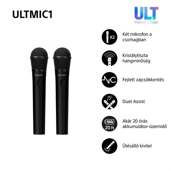 Sony ULTMIC1 vezeték nélküli mikrofonpár Sony ULTMIC1 vezeték nélküli mikrofonpár