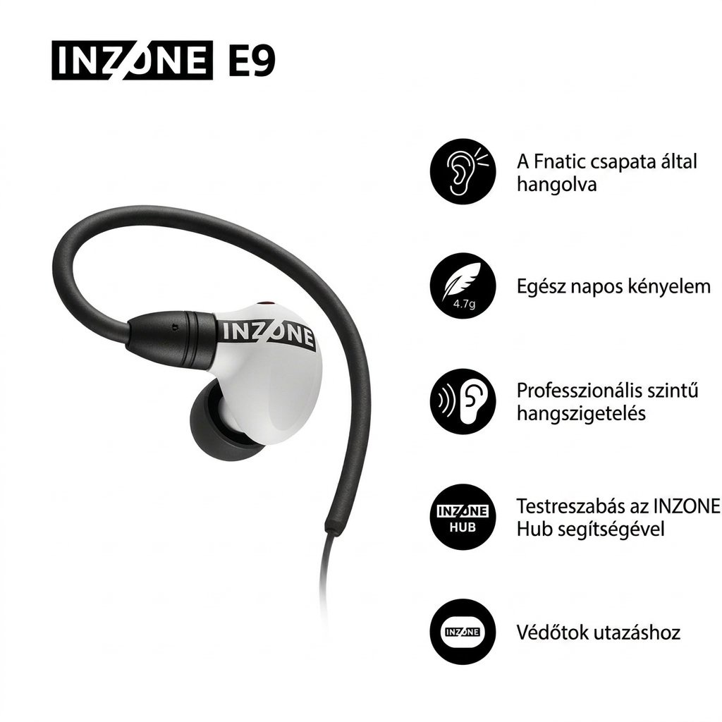 Sony INZONE E9 gaming fülhallgató
