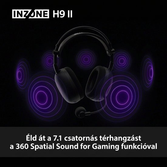 Sony INZONE H9 II 360 Spatial Sound for Gaming technológiával