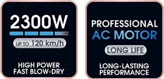 Výkonný AC motor Rowenta s příkonem 2300 W