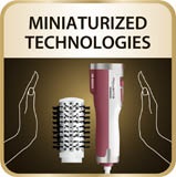 Kulmofén Rowenta CF9421D0 Brush Active Nano Smart v kompaktnom vyhotovení