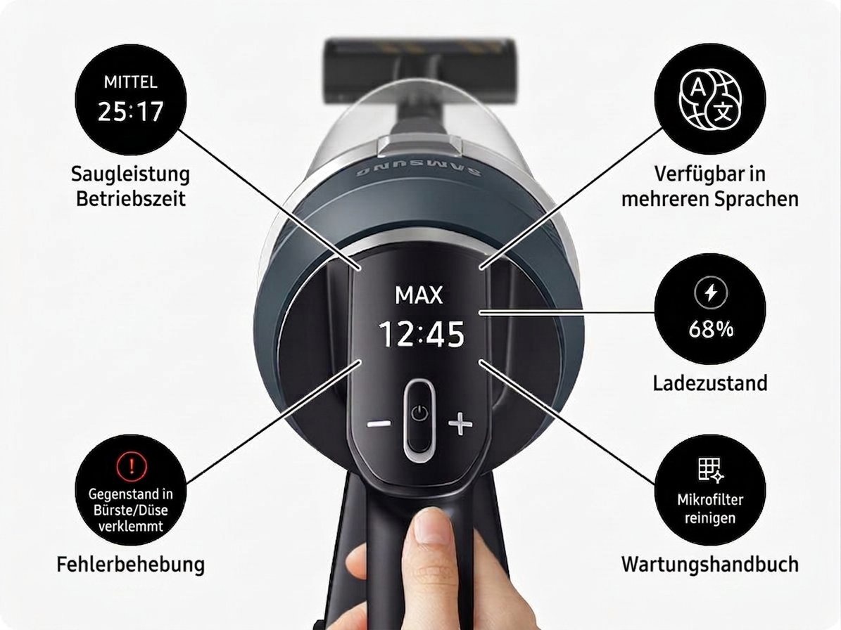 Akku-Stielstaubsauger Samsung JET 95 Premium VS20C954FTB/GE