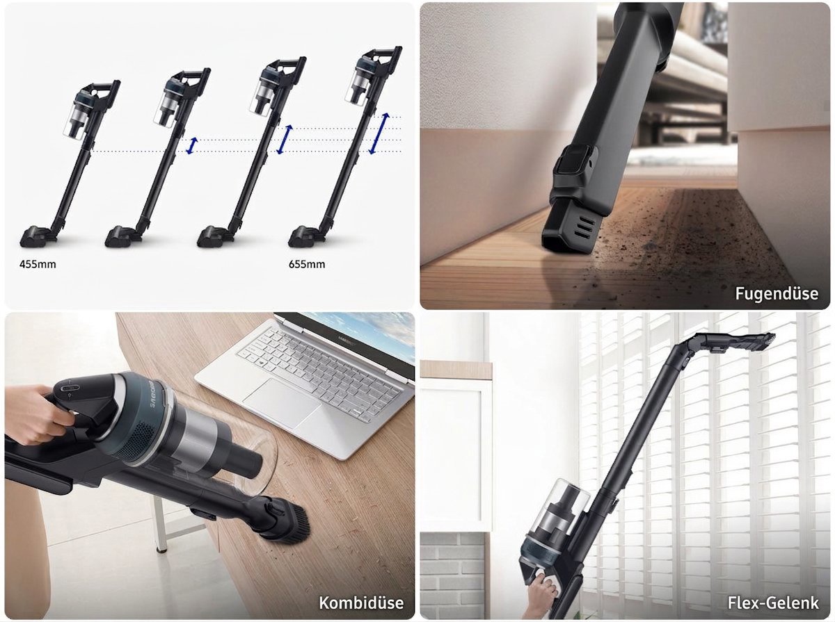 Akku-Stielstaubsauger Samsung JET 95 Premium VS20C954FTB/GE
