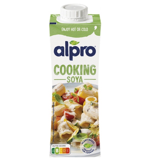 Vegetable drink Alpro soy alternative cooking cream 250 ml