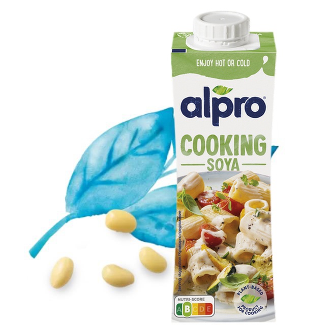 Vegetable drink Alpro soy alternative cooking cream 250 ml