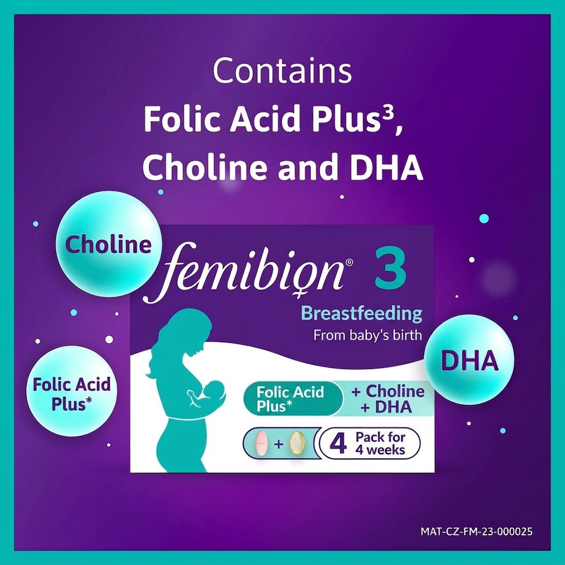 Femibion 3 Breastfeeding food supplement 28 tablets + 28 capsules