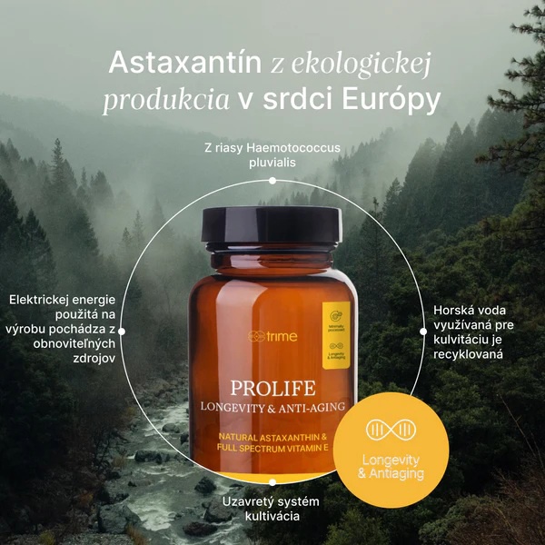 Antioxidačná zmes s E vitamínom Trime ProLife, 120 kapsúl Antioxidanty a vitamín E Trime ProLife, 120 kapsúl