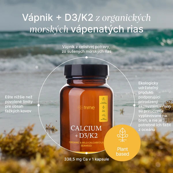 Calcium Trime Calcium + D3/K2, 90 kapsúl Vápnik Trime Calcium + D3/K2, 90 kapsúl