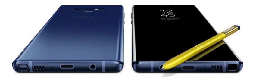 Samsung Galaxy Note9, spodní strana