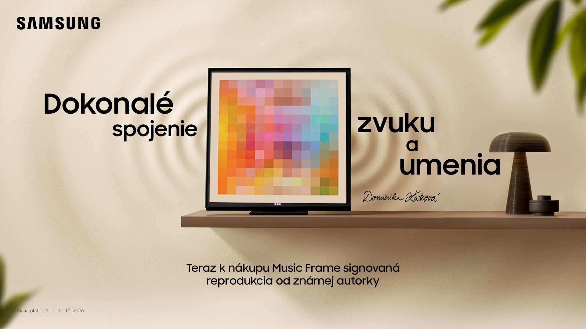 Získajte Art Panel s reprodukciou diela od Dominiky Žákovej k nákupu Samsung Music Frame