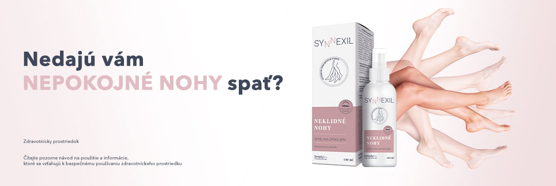 Zdravotnícky prostriedok na sayndróm nekľudných nôh SYNNEXIL sprej 100 ml