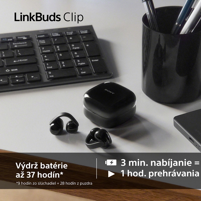 Bezdrôtové slúchadlá Sony LinkBuds Clip