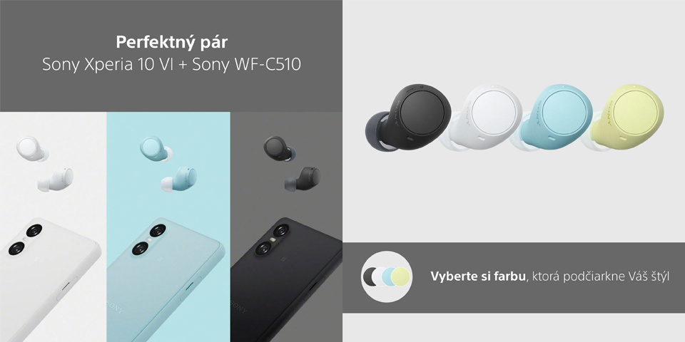 Bezdrôtové slúchadlá Sony True Wireless WF-C510