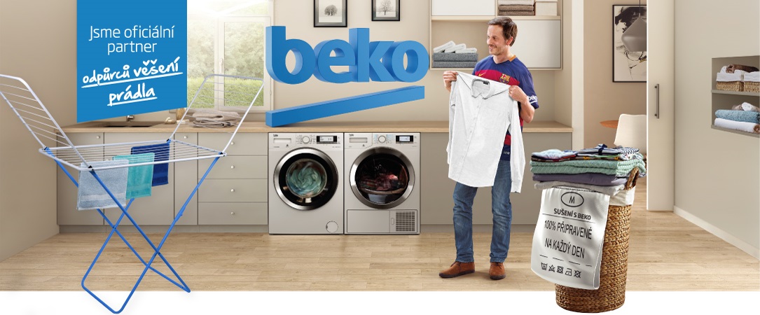 Sušičky Beko - oficiální partner odpůrců věšení prádla.