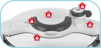 Tlakový hrnec Tefal Clipso Minut Easy 6l s 5 úrovněmi zabezpečení Tlakový hrnec Tefal Clipso Minut Easy 6l s 5 úrovněmi zabezpečení