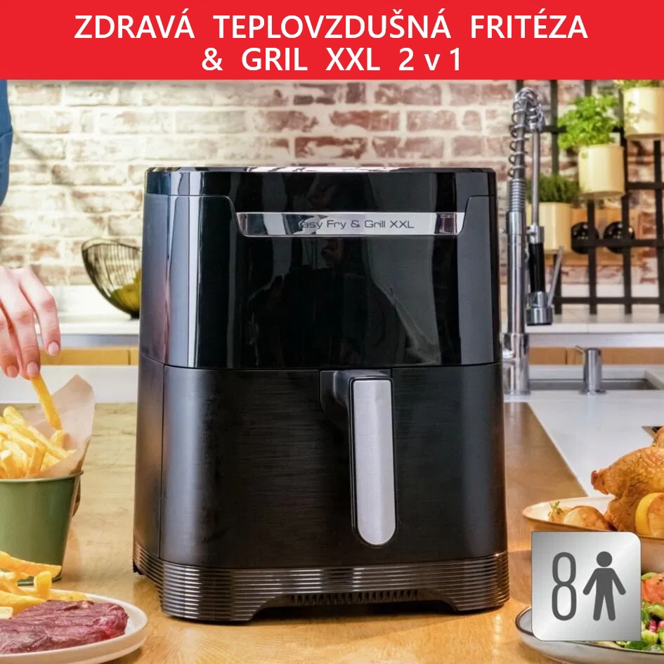 Fritéza bez oleja Tefal EY801815 Easy Fry & Grill XXL