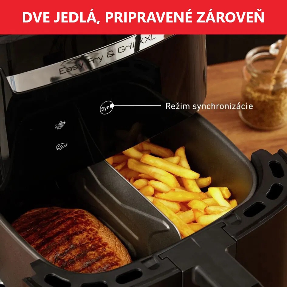 Fritéza bez oleja Tefal EY801815 Easy Fry & Grill XXL