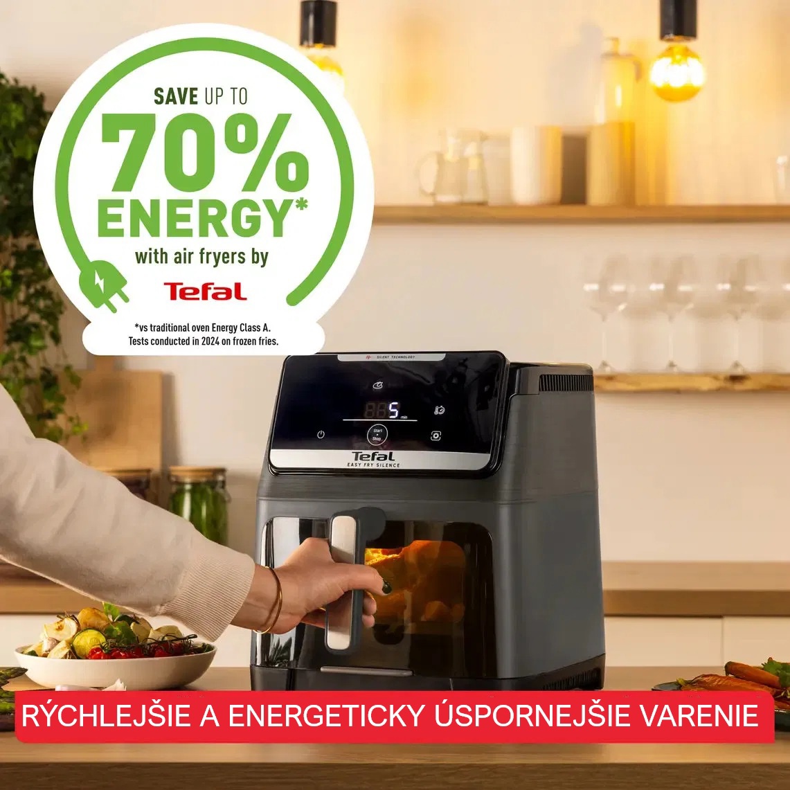 Fritéza bez oleja Tefal EY8468E0 Easy Fry Silence