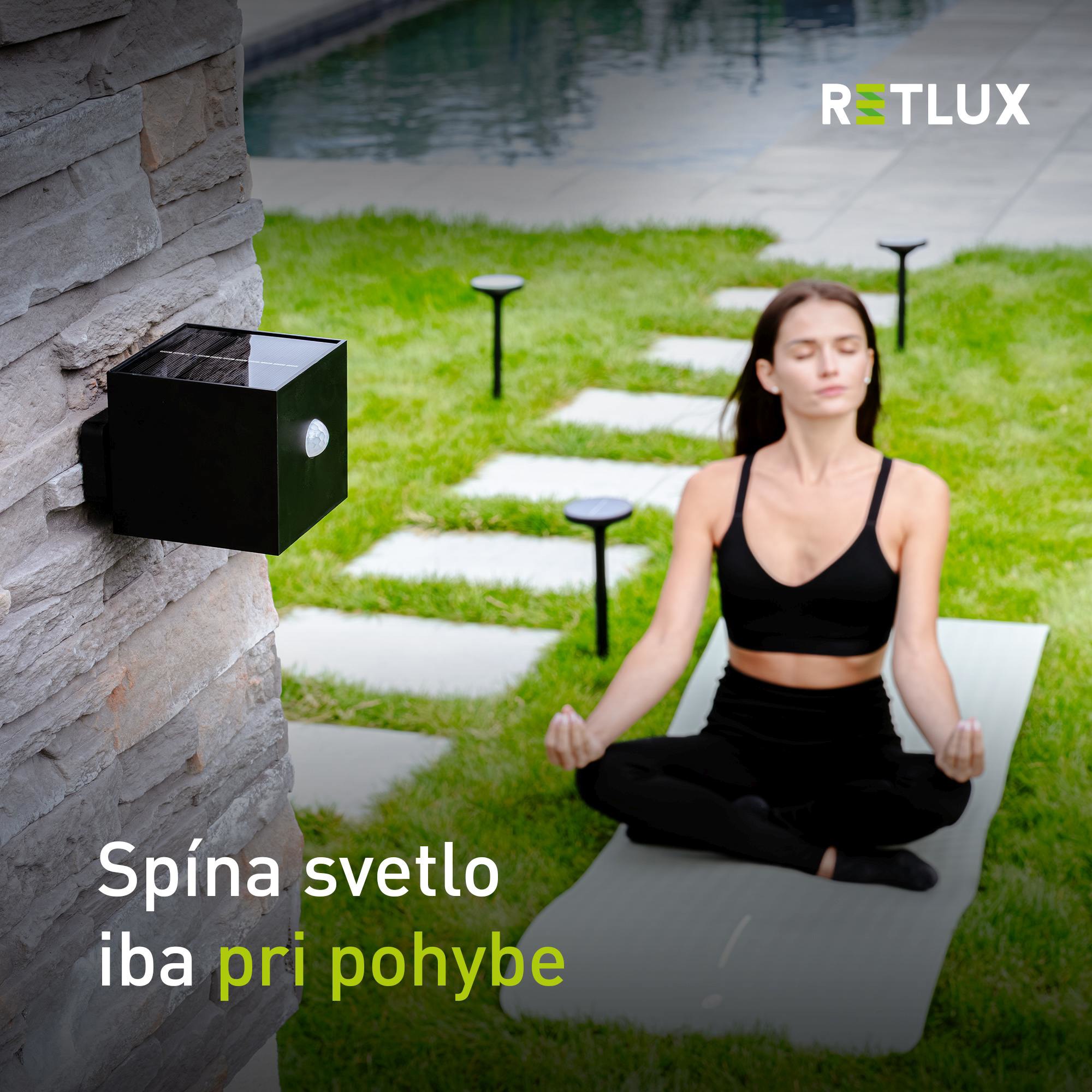 Záhradné osvetlenie RETLUX RGL 120 solárne LED CW