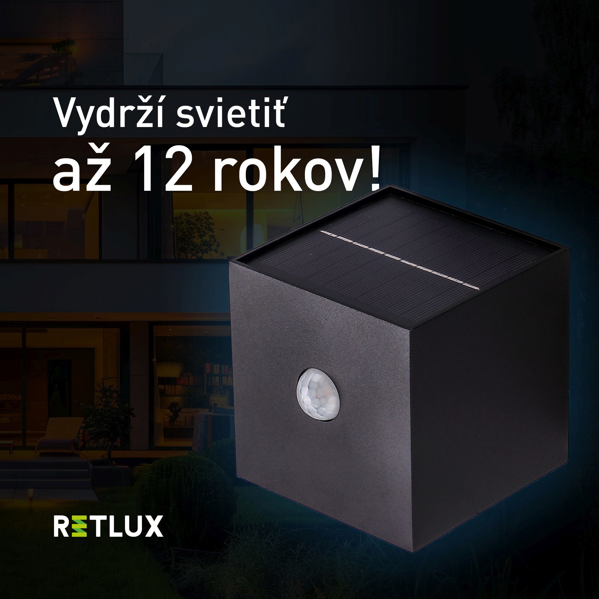 Záhradné osvetlenie RETLUX RGL 120 solárne LED CW