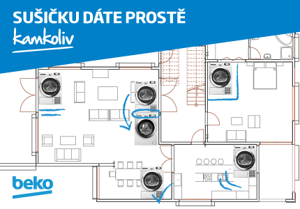 Umístění sušičky Beko