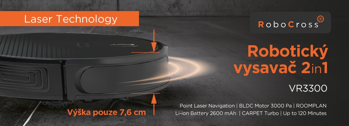 Robotický vysavač Concept VR3400 2v1 REAL FORCE Laser 3D Robotický vysavač Concept VR3400 2v1 REAL FORCE Laser 3D