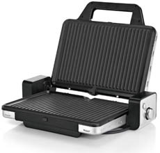 Elektrický gril WMF v poloze kontaktního grilu Elektrický gril WMF v poloze kontaktního grilu