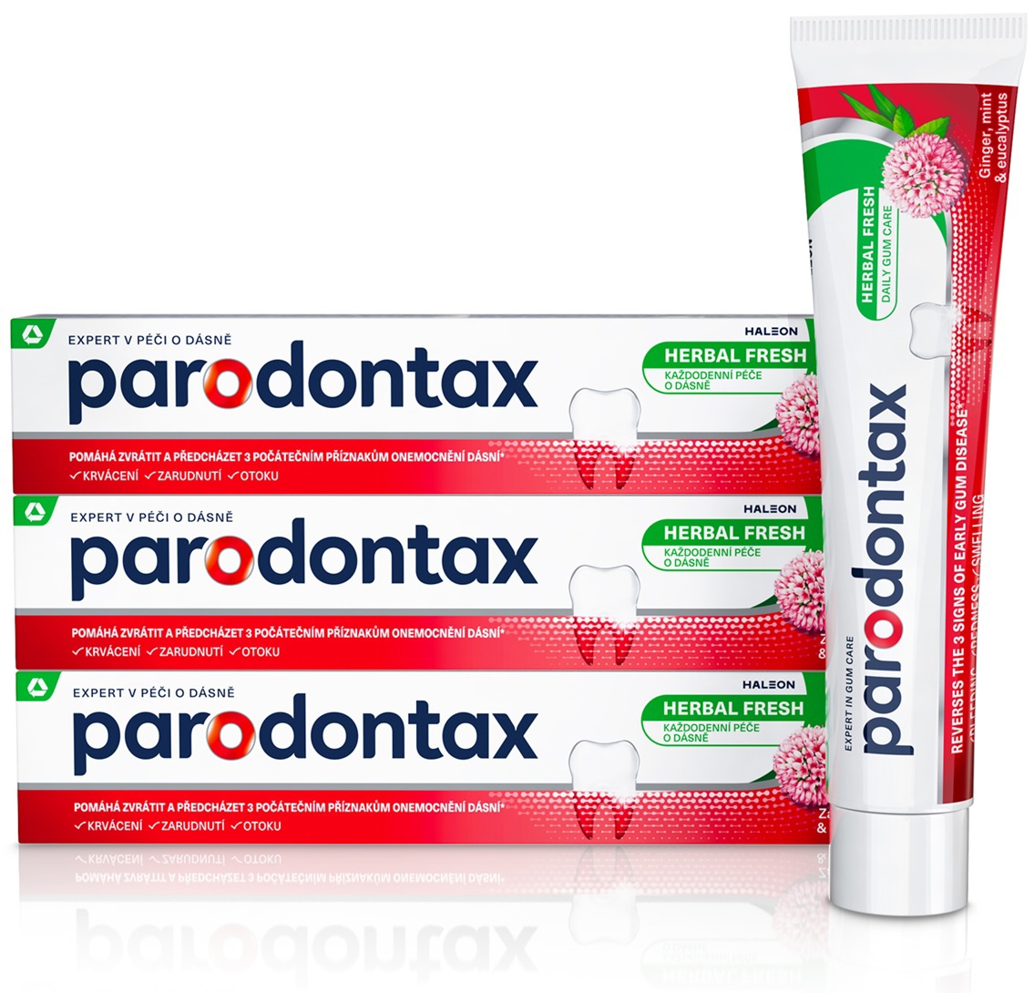 ZUB1014 PARODONTAX Herbal Fresh 3×75 ml