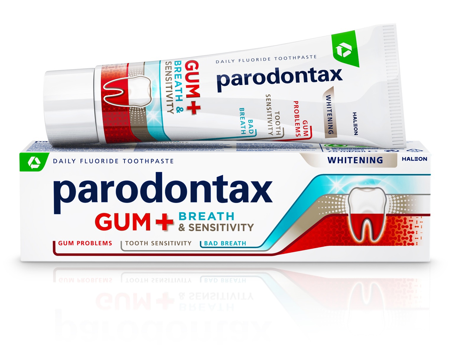 ZUB1544 PARODONTAX Whitening  pro dásně + dech & citlivé zuby 75 ml