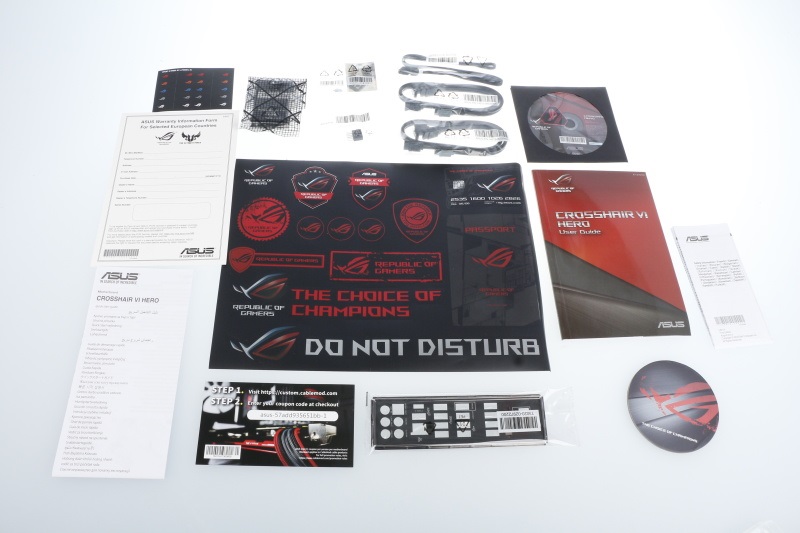 ASUS Crosshair VI Hero (X370) package contents