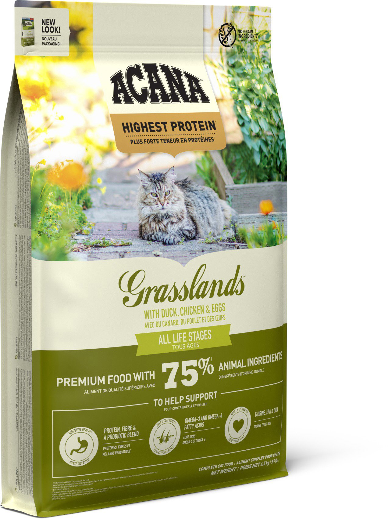 Granules for cats Acana Grasslands Grain-Free 4,5 kg .