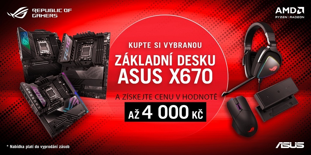 Vybrané dárky k základní desce Asus X670