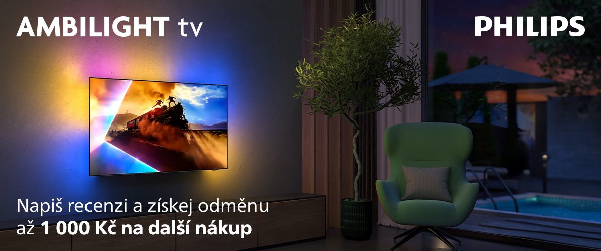 Philips Ambilight TV recenze voucher akce 2026
