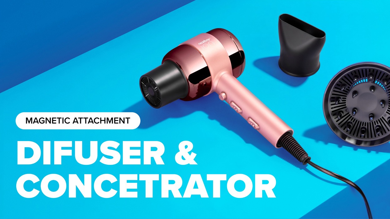Niceboy ION AirSonic PRO Rosa Haartrockner