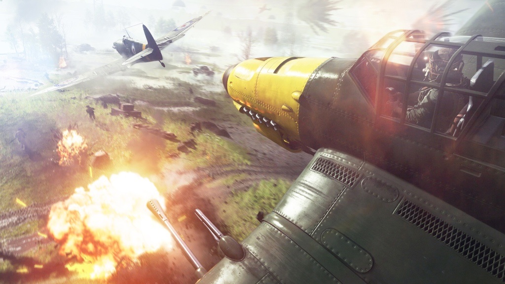 Battlefield 5; wallpaper: letadla
