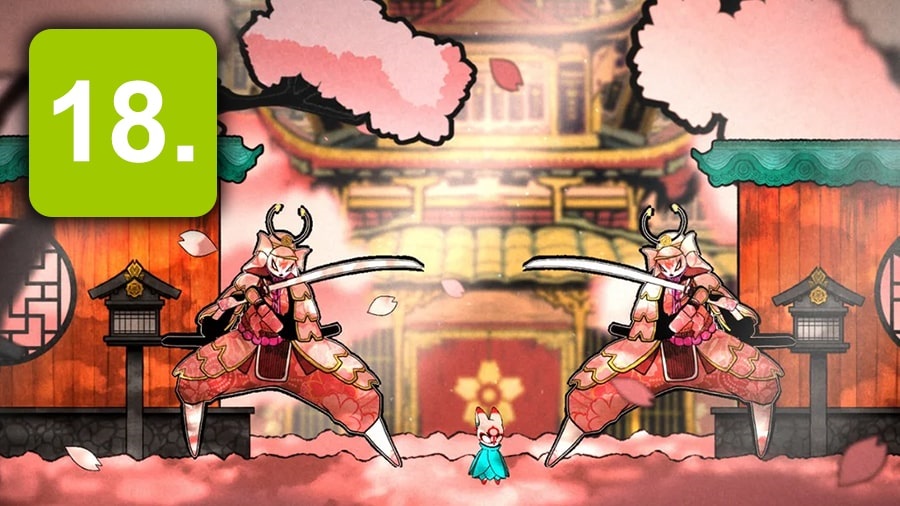 Bō: Path of the Teal Lotus; screenshot
