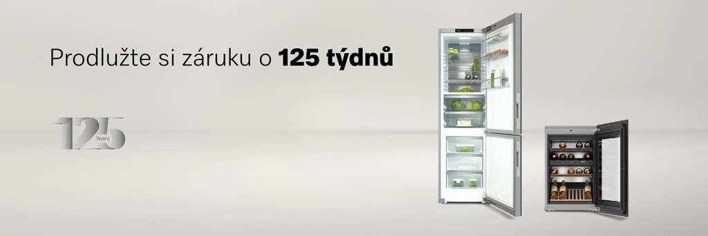 prodloužená záruka o 125 týdnů - chlazení