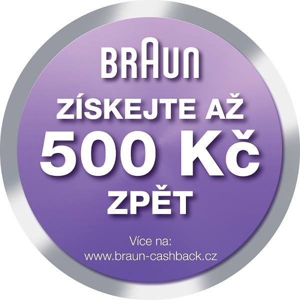 BRAUN akce cashback až 500 Kč