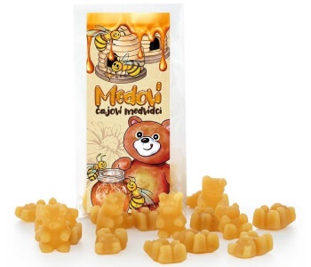 čajoví medvídci med
