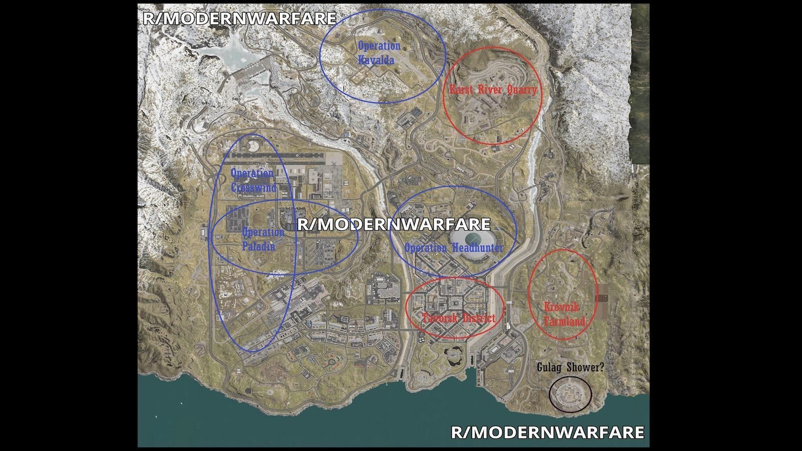 Call of Duty: Modern; screenshot: battle royale mapa