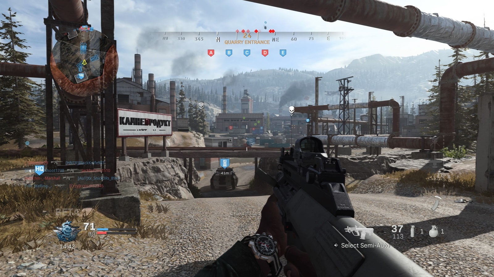 Call of Duty Modern Warfare; screenshot: groundwar