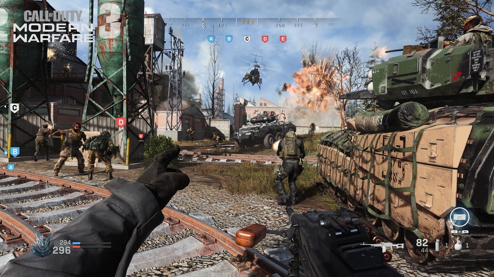 Call of Duty: Modern Warfare; screenshot: tank