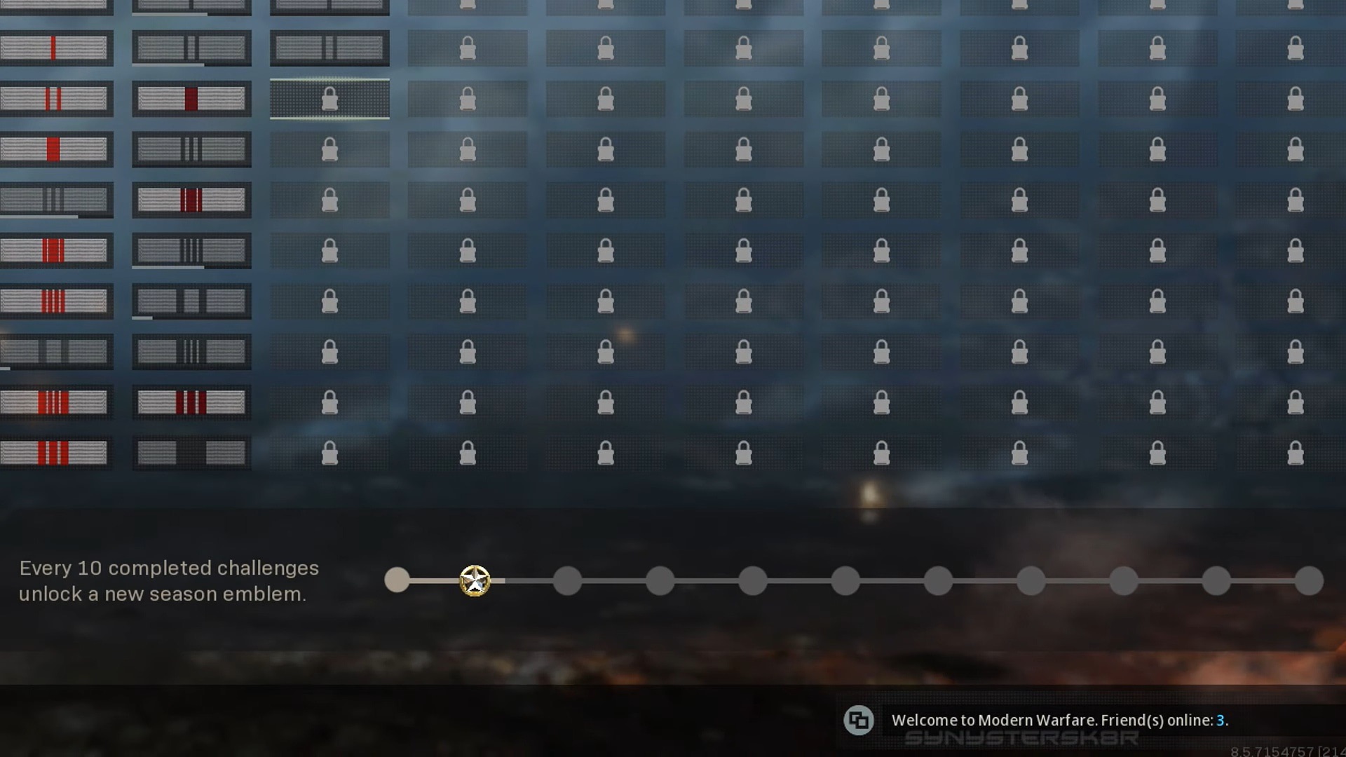 Call of Duty: Modern Warfare; screenshot: officer ranks emblems