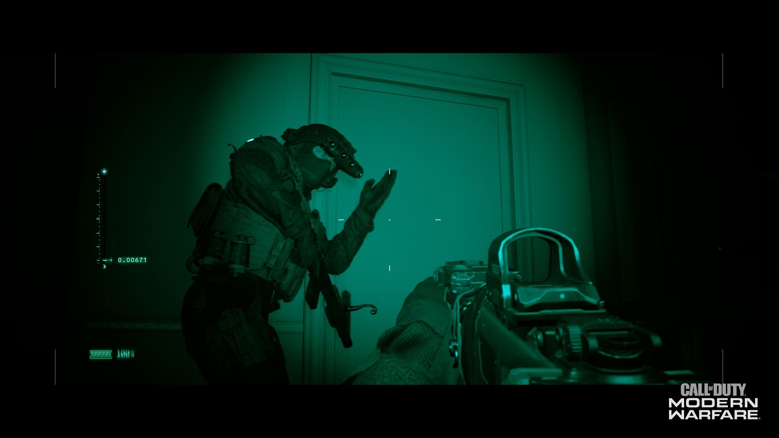 Call of Duty: Modern Warfare; screenshot: night vision